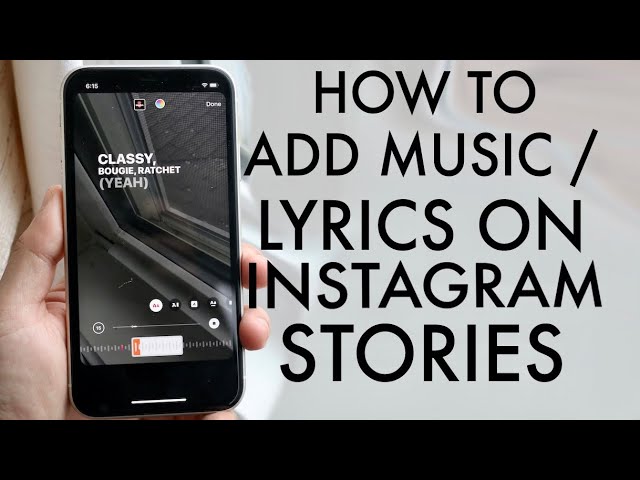How to add music to instagram story with lyrics easily 1 how to add music to instagram story with lyrics
