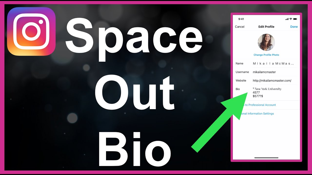 How to add space in instagram bio for better formatting and readability 1 how to add space in instagram bio