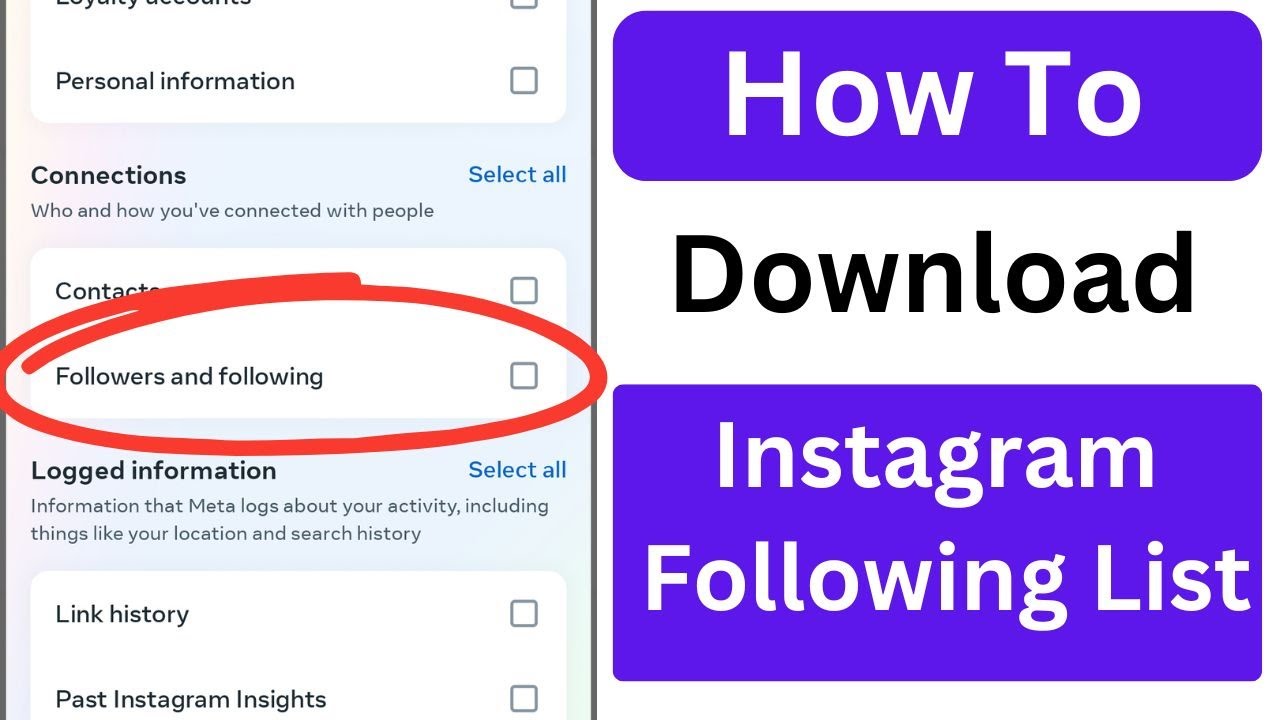 How to download your instagram following list easily and quickly 1 how to download instagram following list