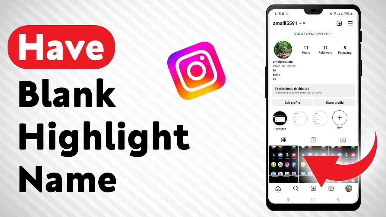 How to make instagram highlights name blank for a cleaner look 1 how to make instagram highlights name blank
